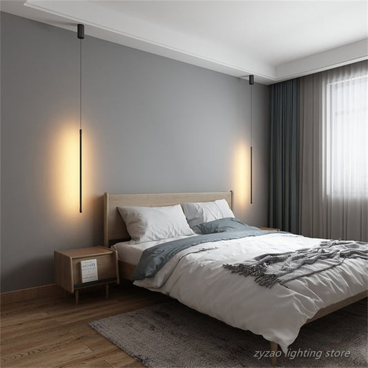 Bedroom Line Pendant LED Hanging Light