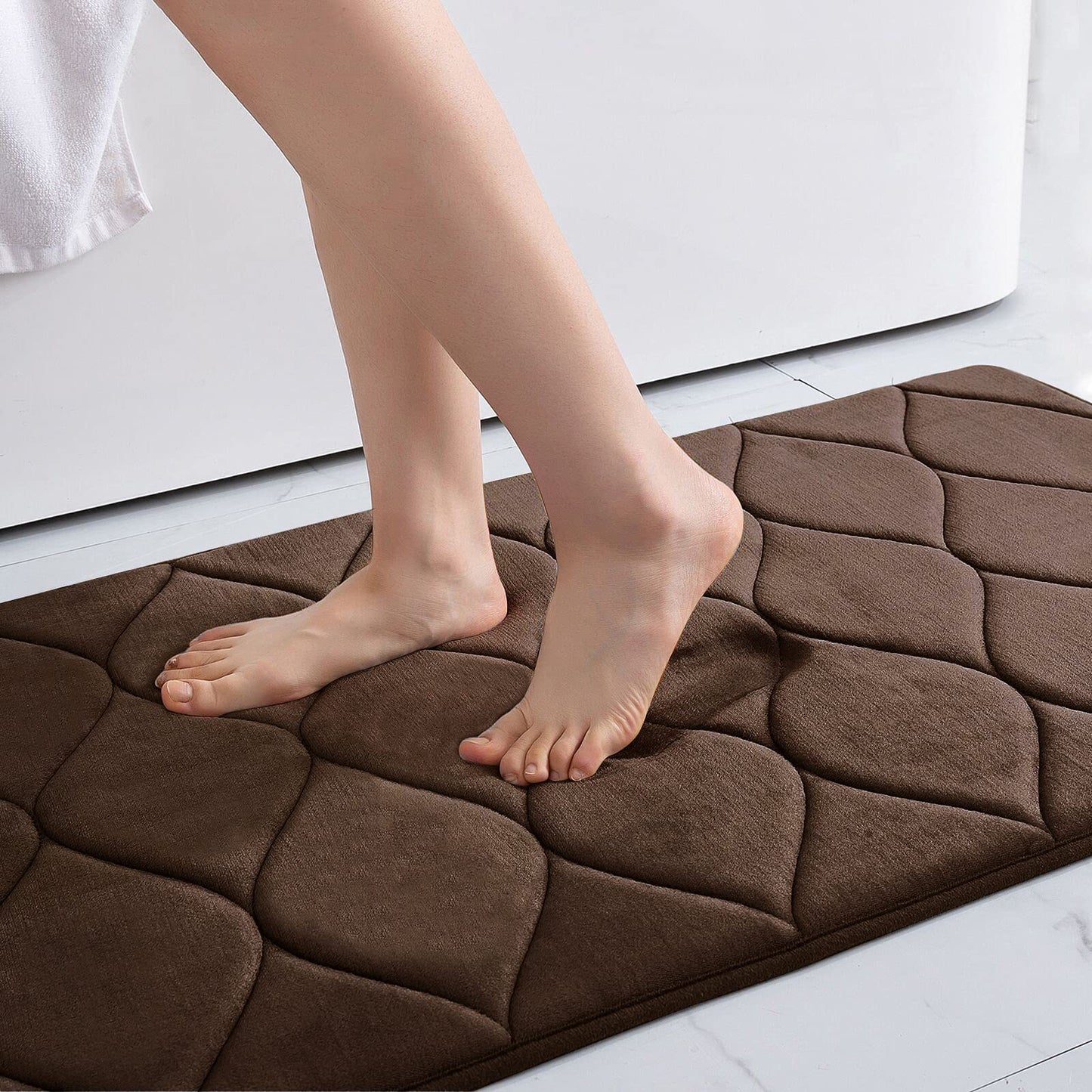 Luxurious Memory Foam Bath Mat for Shower and Bathrooms