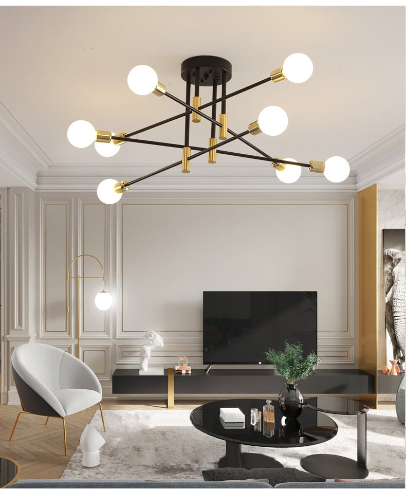 Nordic Elegance LED Chandelier Ceiling Light