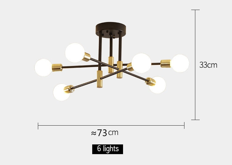 Nordic Elegance LED Chandelier Ceiling Light