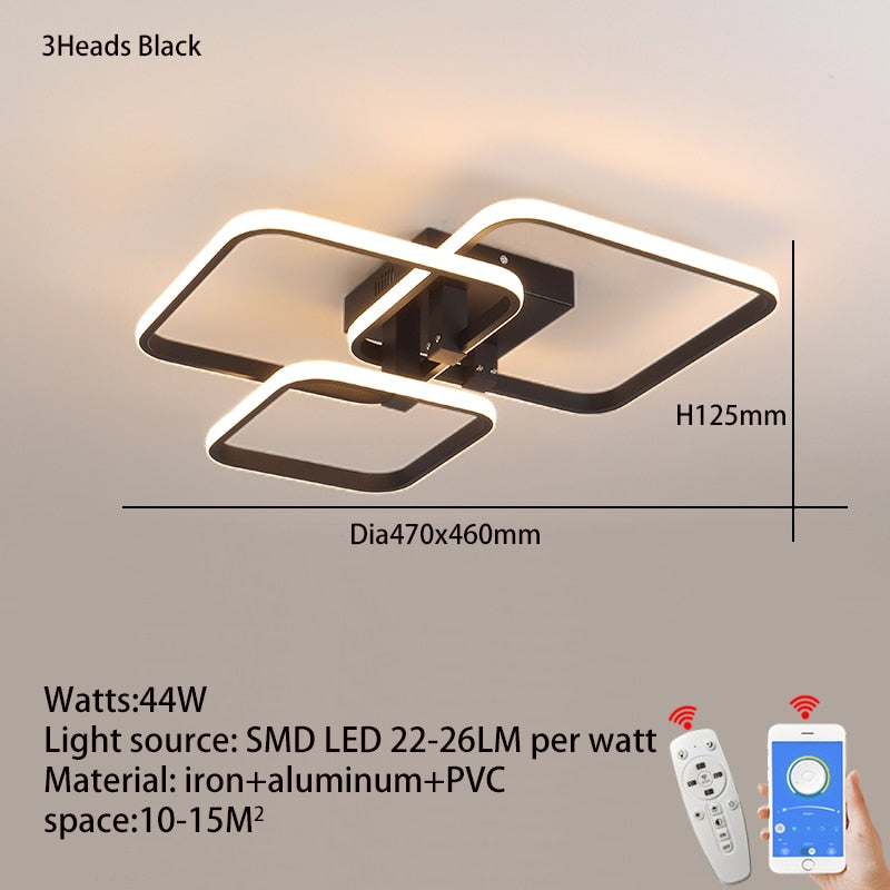 Modern Aluminum LED Ceiling Fixture