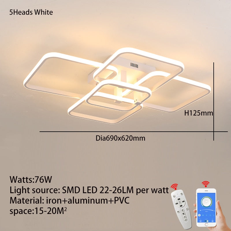 Modern Aluminum LED Ceiling Fixture