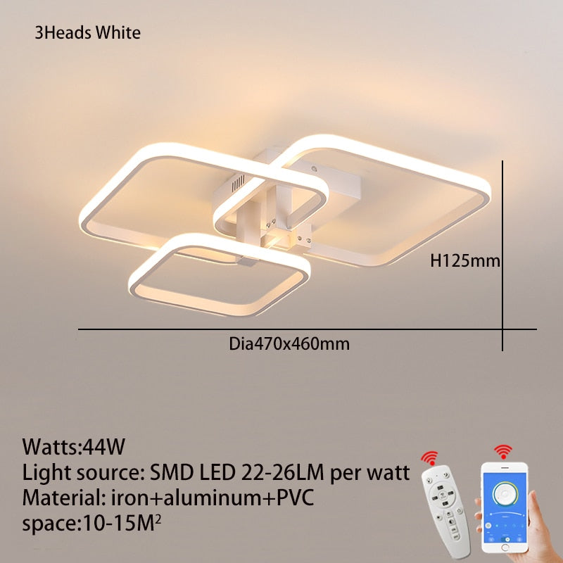 Modern Aluminum LED Ceiling Fixture