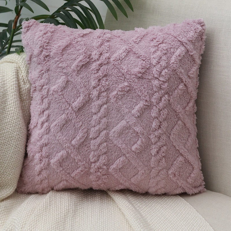 Retro Fluffy Throw Cushion